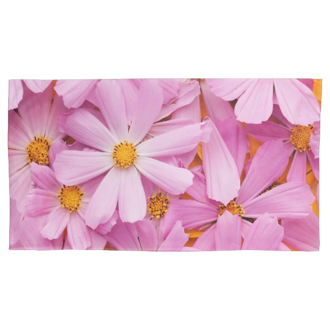 Funda De Cojín Flores Rosadas (Anverso)