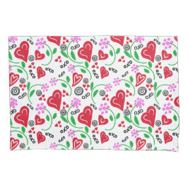 Funda De Cojín Flores rosas rojas de San Valentín