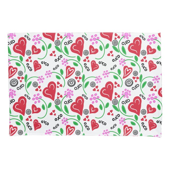 Funda De Cojín Flores rosas rojas de San Valentín (Anverso-izquierdo)