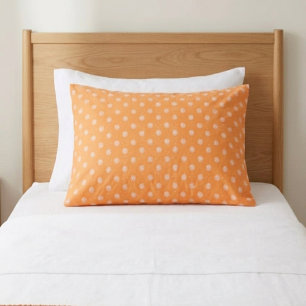 Funda De Cojín Flores suaves de color beige melocotón sobre fondo