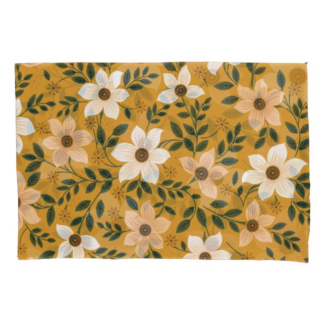 Funda De Cojín Flores Tradicionales: Patrón sin soldadura de most (Anverso)
