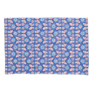 Funda De Cojín Flores y mariposas