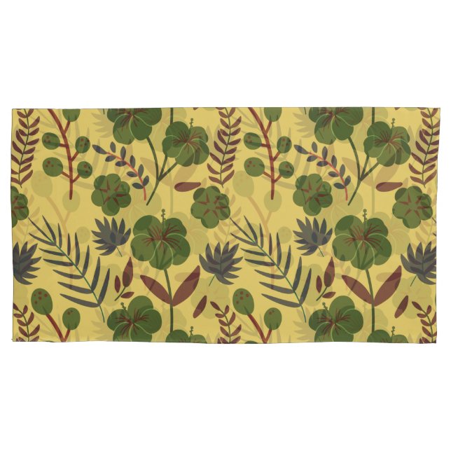 Funda De Cojín Flores y mariposas sin costura florales (Anverso-izquierdo)