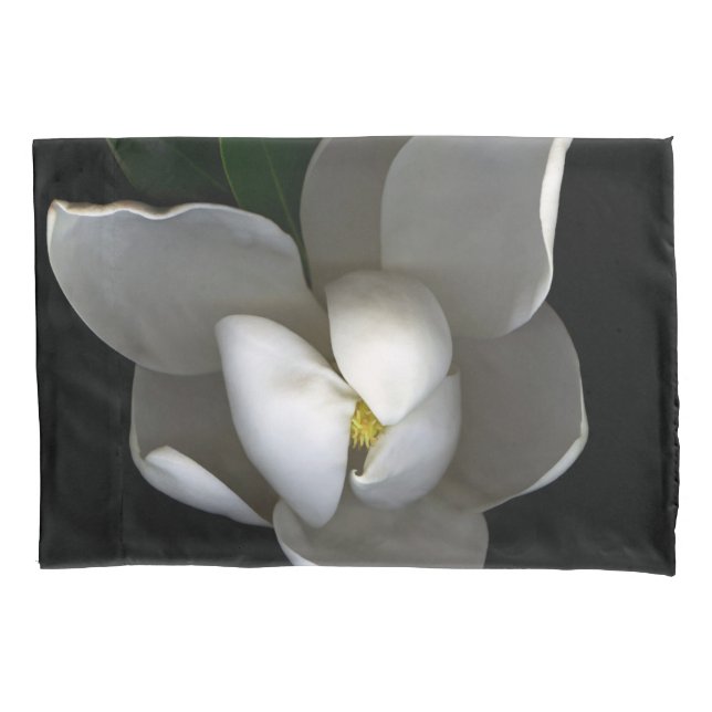 Funda De Cojín Flowers | Single White Magnolia Blossom (Anverso)