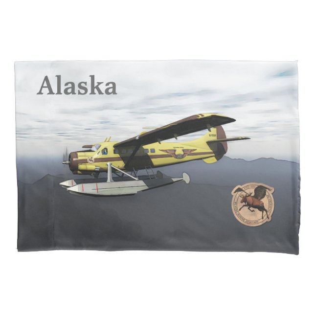 Funda De Cojín Flying Moose Aviation de Havilland DH3-C Otter (Anverso)