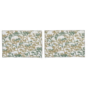 Funda De Cojín Foliage de la aceituna azul