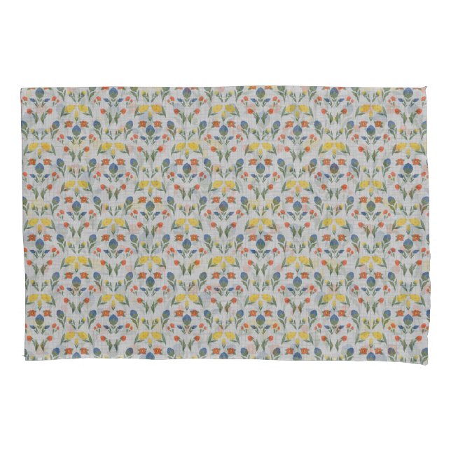 Funda De Cojín Folk Garden Dreams Flat Sheet (Anverso-izquierdo)