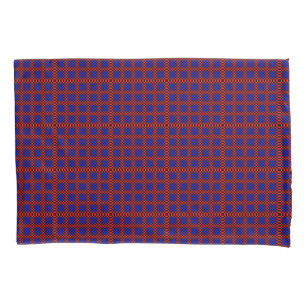 Funda De Cojín Fondo 3D Rojo y Azul