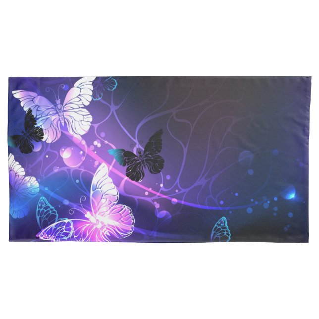 Funda De Cojín Fondo con mariposas nocturnas (Anverso)
