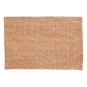 Funda De Cojín Fondo de textura de tela de lino marrón