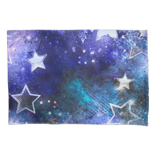 Funda De Cojín Fondo espacial con estrellas