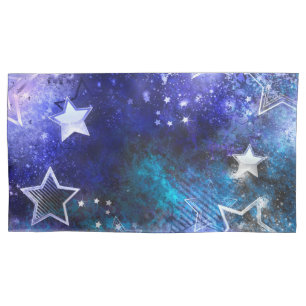 Funda De Cojín Fondo espacial con estrellas