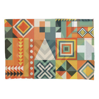 Funda De Cojín Formas geométricas, fondo simple plano.