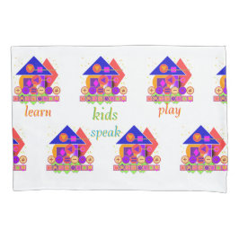 Funda De Cojín Formas Números Símbolos Niños