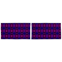 Funda De Cojín Formas, "traços rosa flutuam" em fundo azul?