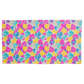 Funda De Cojín Formas y líneas geométricas en color vibrante
