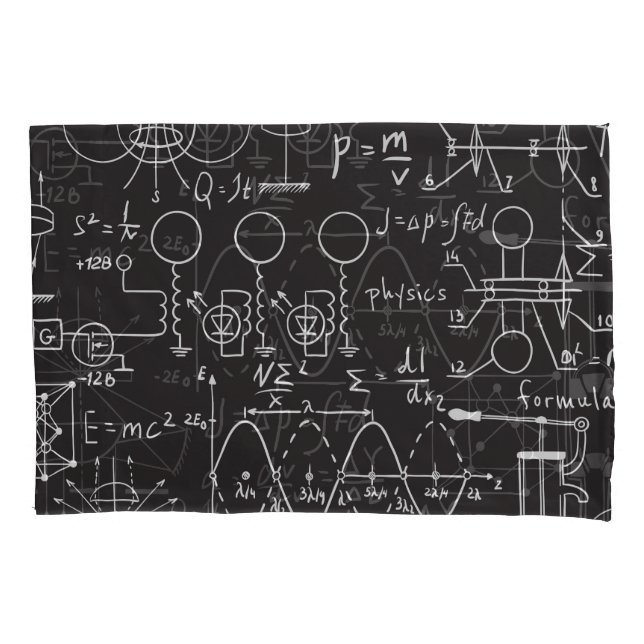 Funda De Cojín Fórmulas científicas: Patrulla de cálculos de Chal (Anverso)