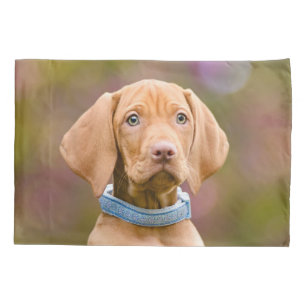 Funda De Cojín Foto puppyeyed linda _.del perrito del perro de