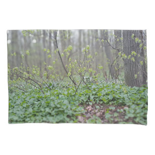 Funda De Cojín Fotografía de la naturaleza del suelo del bosque d