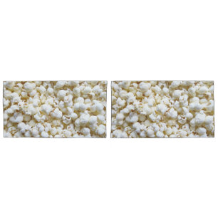 Funda De Cojín Fotografía de la textura de las palomitas y rayas