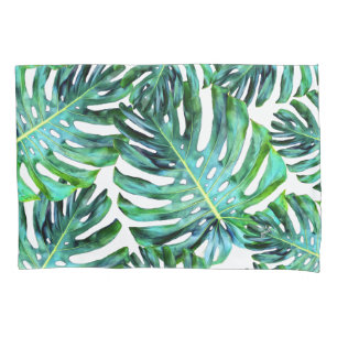Funda De Cojín Fotografía tropical elegante de la hoja de Hawaii