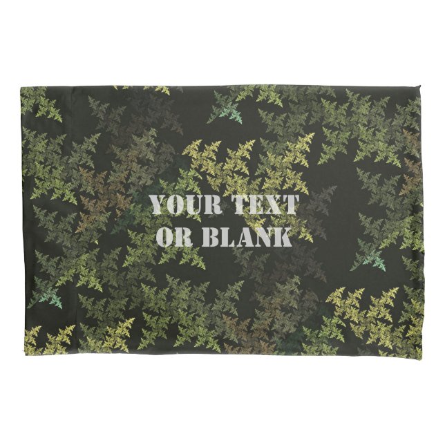 Funda De Cojín Fractal Camouflage (Anverso)