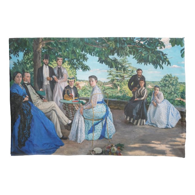 Funda De Cojín Frederic Bazille - La Reunión Familiar (Anverso)