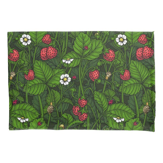 Funda De Cojín Fresas silvestres (Anverso)