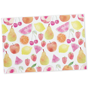Funda De Cojín Fruta Watecolor