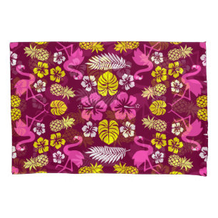 Funda De Cojín Frutas tropicales florales estampadas