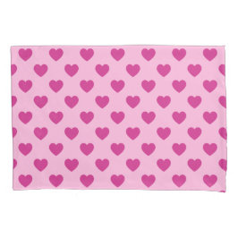 Funda De Cojín Fuchsia Heart Pattern Pink Preppy Estética y2k
