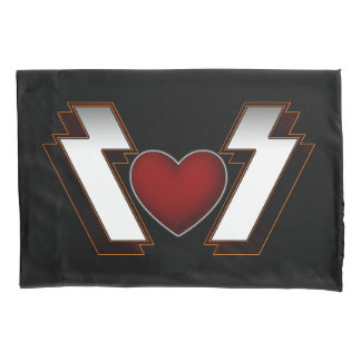Funda De Cojín Fuerte corazón Metalizado