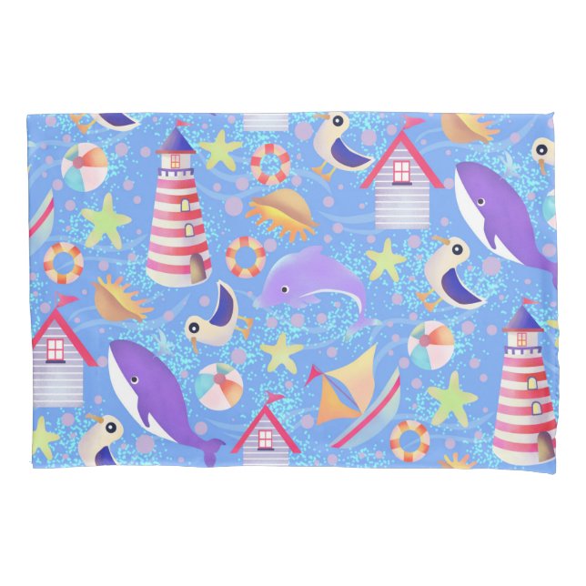 Funda De Cojín Fun Beach Blue (Anverso)