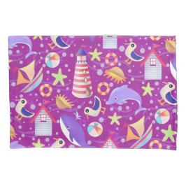 Funda De Cojín Fun Beach Magenta