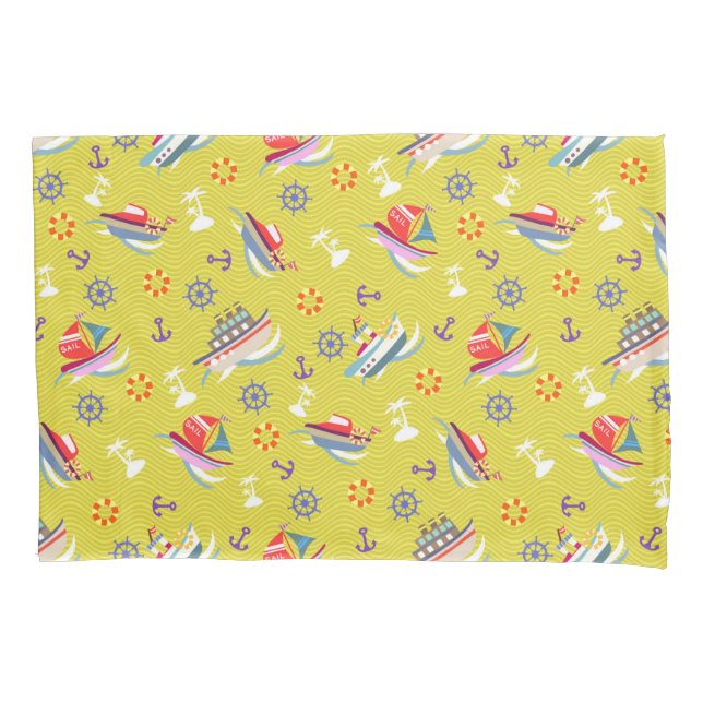 Funda De Cojín Fun Bots Green Verde azulado (Anverso)