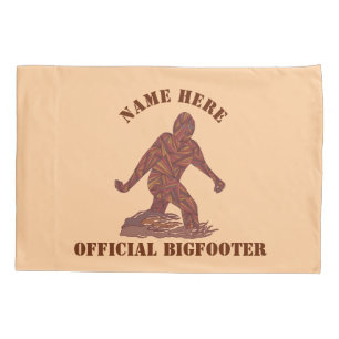 Funda De Cojín Funcionario que camina Bigfooter de Z Bigfoot