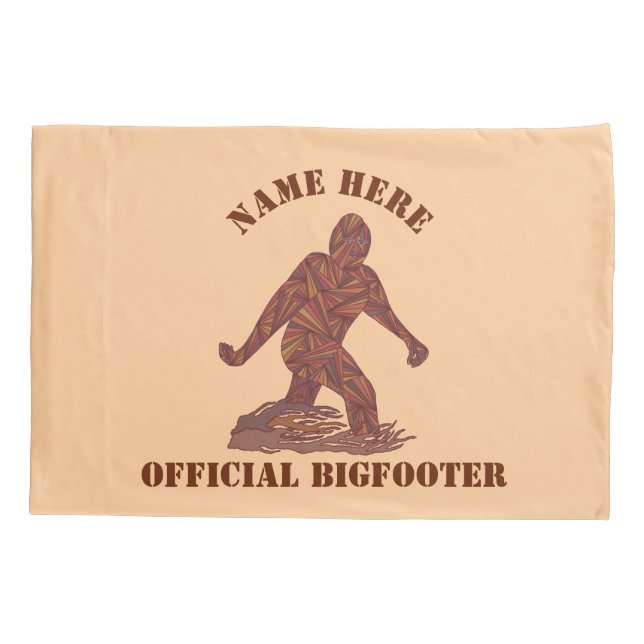 Funda De Cojín Funcionario que camina Bigfooter de Z Bigfoot (Reverso)