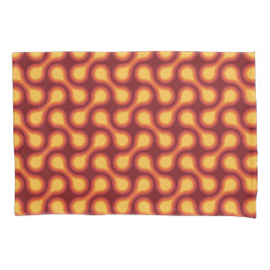 Funda De Cojín Funky Círculo gráfico de metal de los años 1970 Ba