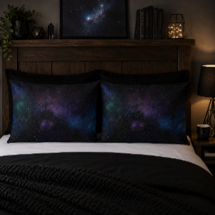 Funda De Cojín Galaxia de la Nebulosa Velo Celeste Campo Estelar 