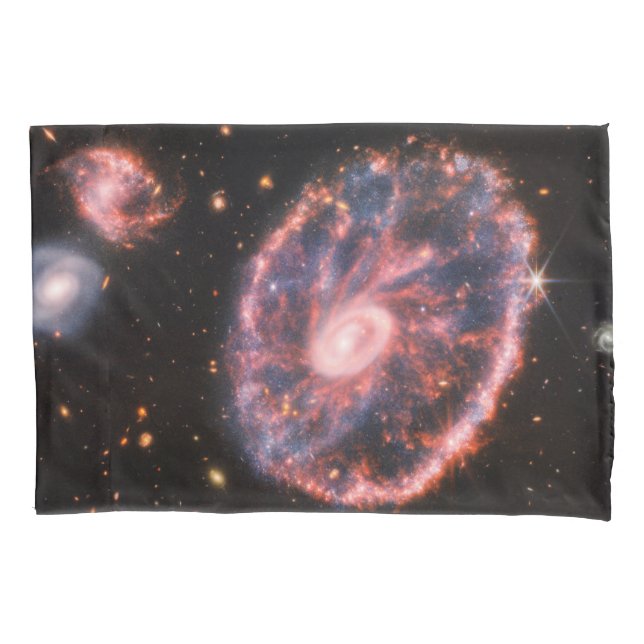 Funda De Cojín Galaxia de volantes, telescopio espacial James Web (Anverso-izquierdo)