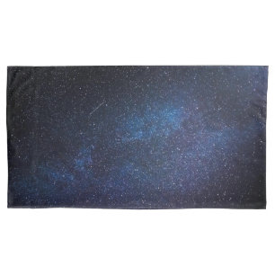Funda De Cojín Galaxia Navy Blue Milkyway Nightsky Fotografía