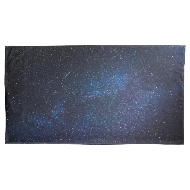 Funda De Cojín Galaxia Navy Blue Milkyway Nightsky Fotografía (Anverso)