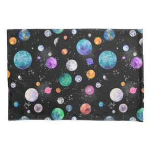 Funda De Cojín Galaxia Planetas del Espacio Ultraterrestre de Acu
