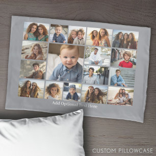Funda De Cojín Galería de Collages de fotos Mínima Moderna de 17