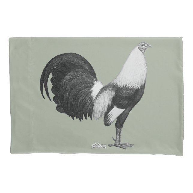Funda De Cojín Gallo Gris Duckwing (Anverso)