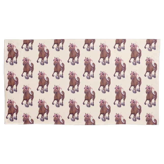 Funda De Cojín Ganadores de caballos de carreras toscadas (Anverso)
