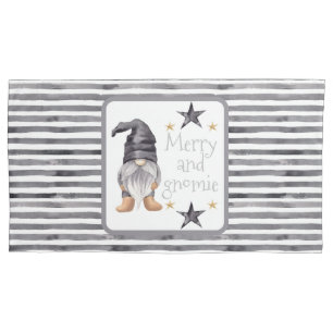 Funda De Cojín Gangnomo de acuarela de invierno para Navidades