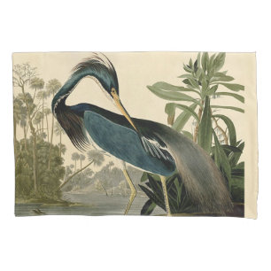 Funda De Cojín Garzas de Louisiana de Audubon Pájaros América Art
