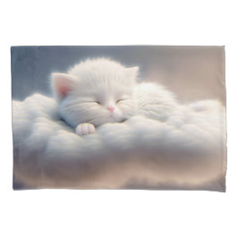 Funda De Cojín Gatito Dormiendo En La Nube