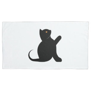 Funda De Cojín Gato diciendo hola